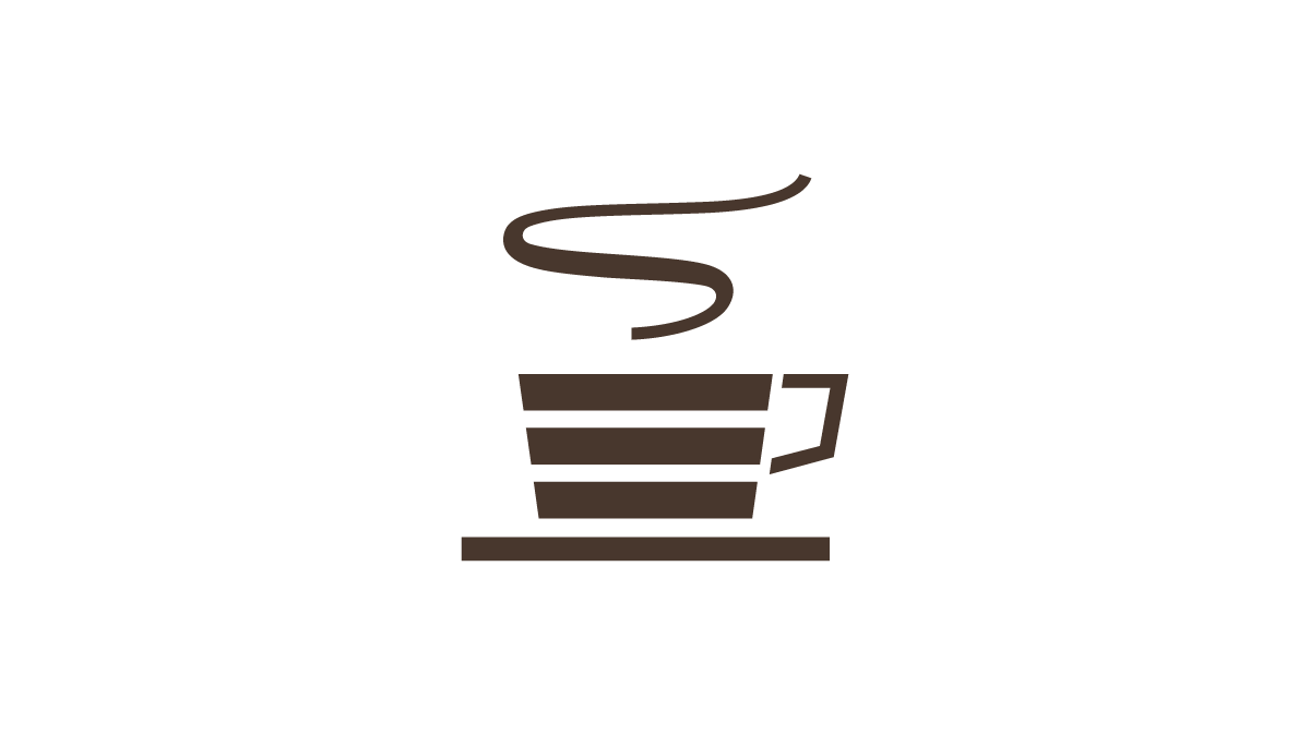 Café de 幸右衛門　カフェ・店舗のブランドデザイン　VI・ブランドロゴマーク 基本デザインシステム グラフィックエレメント-コーヒーカップ