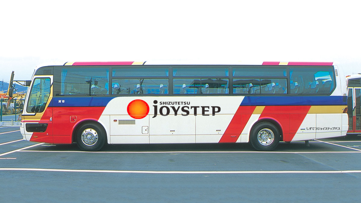 しずてつジョイステップバス（静鉄ジョイステップバス株式会社） CIデザイン・VI 基本デザインシステム バスへのデザイン展開イメージ